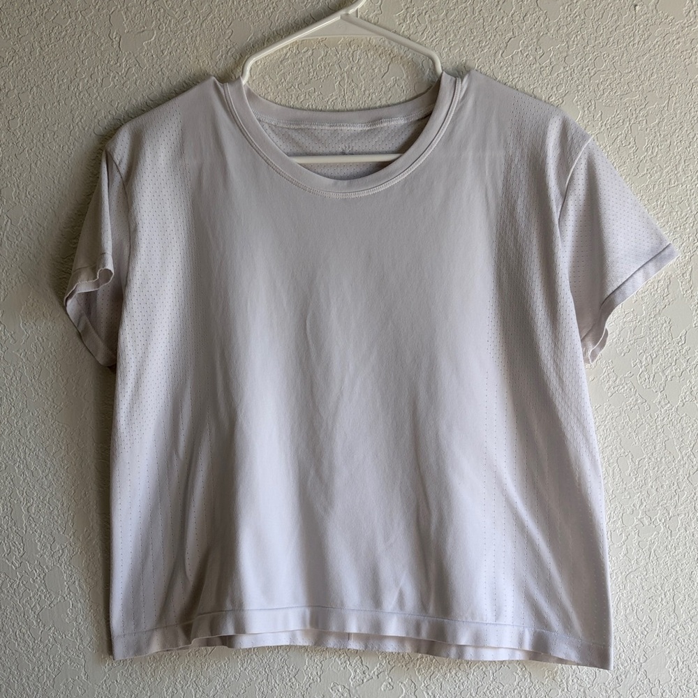 Athleta White Short-Sleeve Performance Tee
